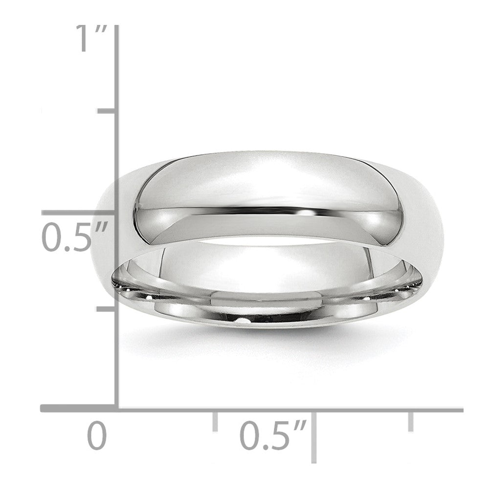 Platin 6mm Komfort-fit Ehering Ring