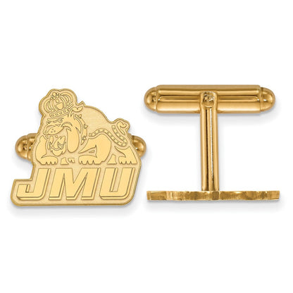 14K Gelbgold Gold Logoart James Madison University Manschette Knöpfe