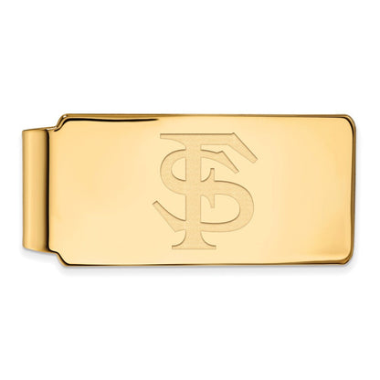 14K Gelbgold Gold Logoart Florida State University F-s Geldklammer