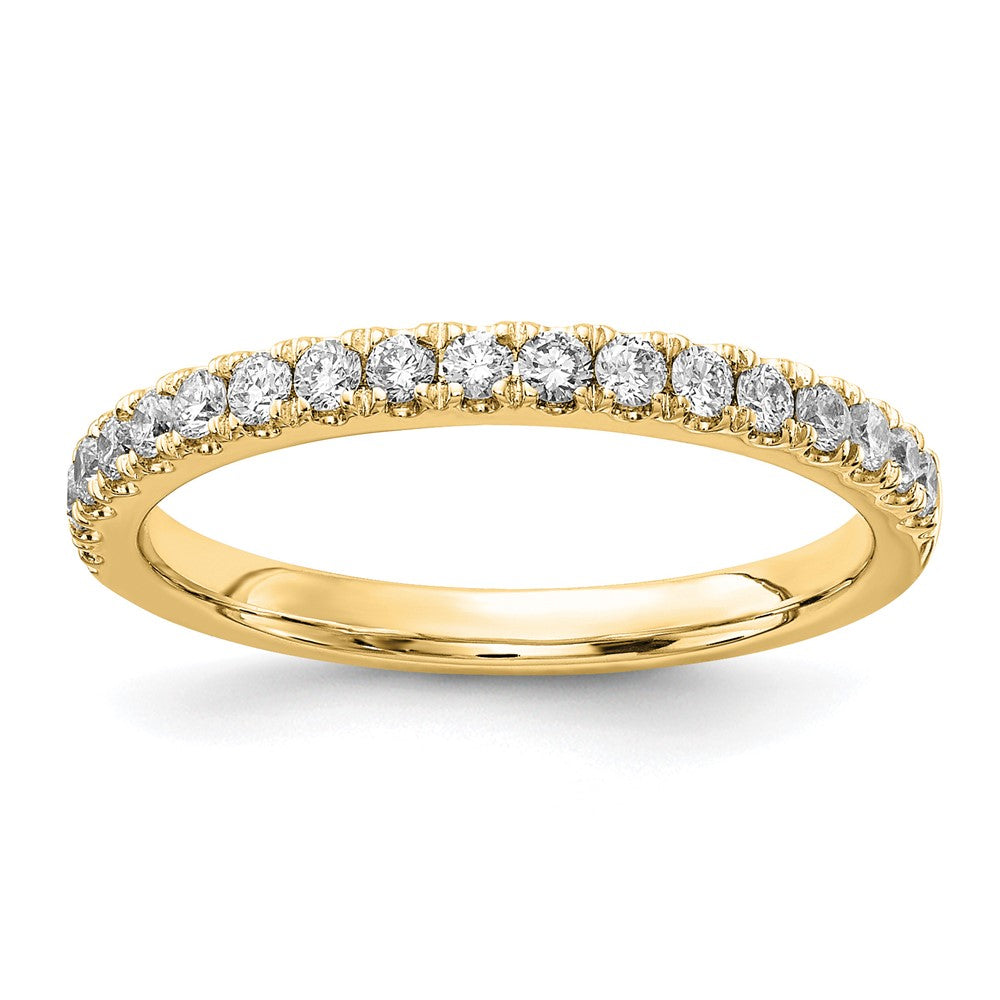 14K Gelbgold 1/3 Karat Im Labor Gezüchtet Diamant Vs/si+ G+ Komplett Ehering Ring