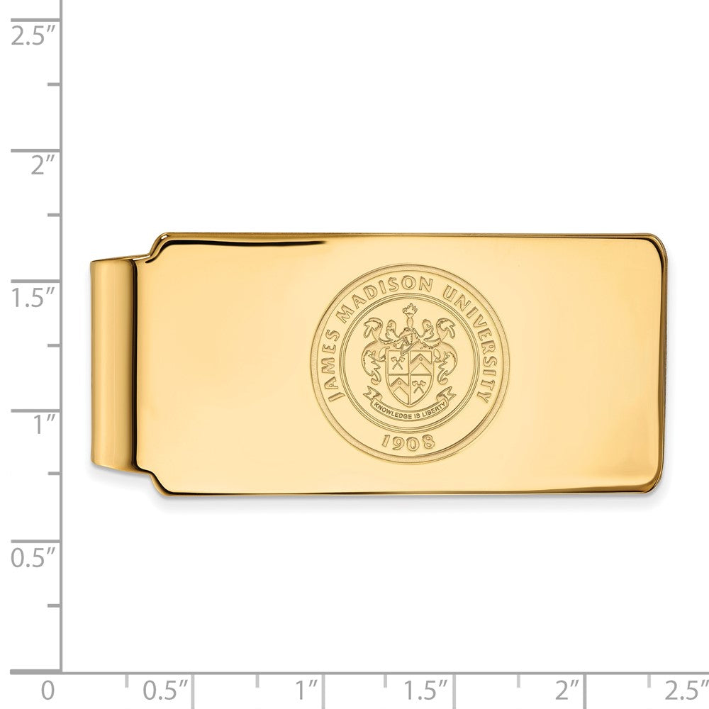 10K Gelbgold Gold Logoart James Madison University Wappen Geldklammer
