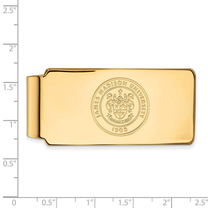 10K Gelbgold Gold Logoart James Madison University Wappen Geldklammer