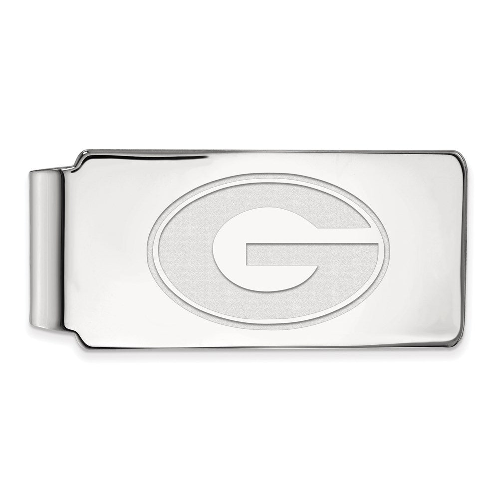 14K Weißgold Logoart University Of Georgia Buchstabe G Geldklammer
