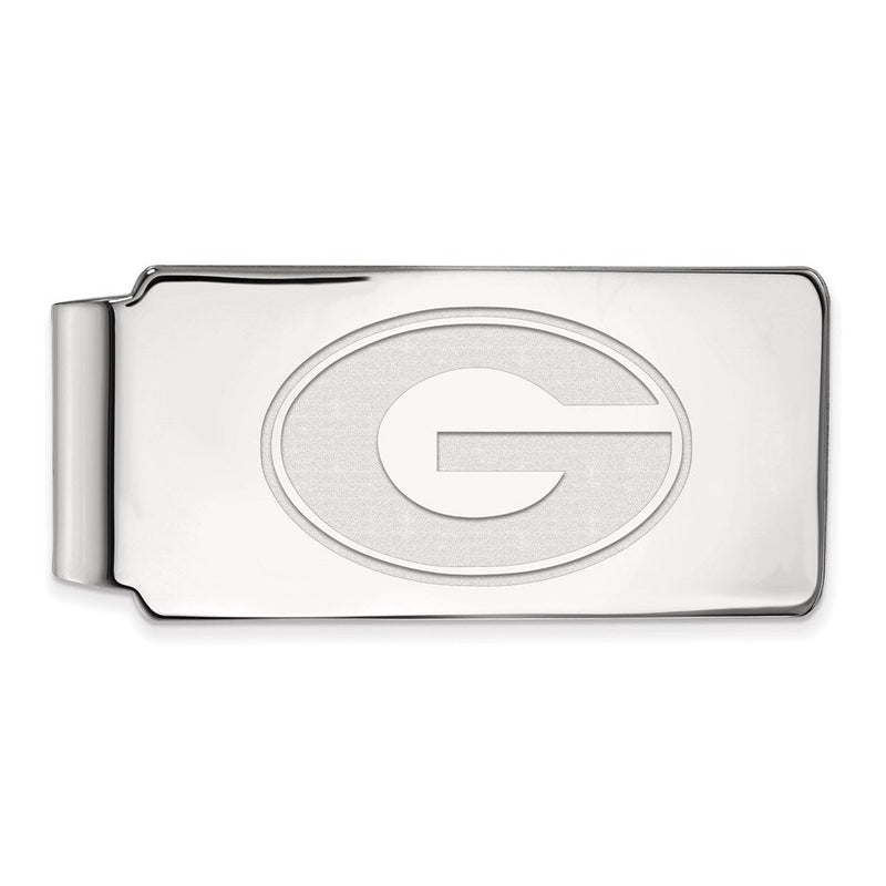 14K Weißgold Logoart University Of Georgia Buchstabe G Geldklammer