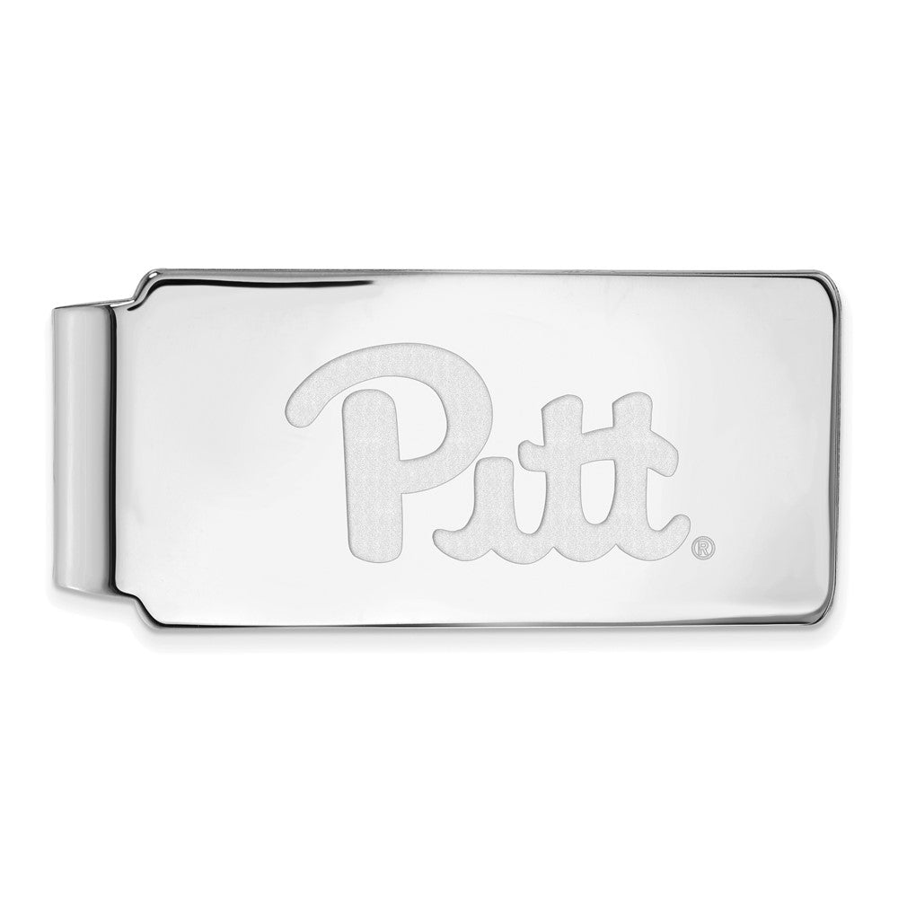 14K Weißgold Logoart University Of Pittsburgh Geldklammer