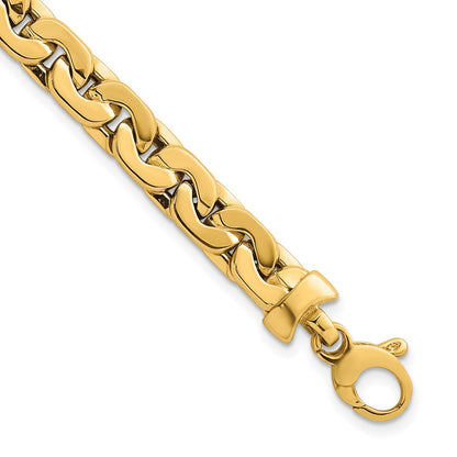 14K Gelbgold Poliert Fantasieglieder Gliederarmband