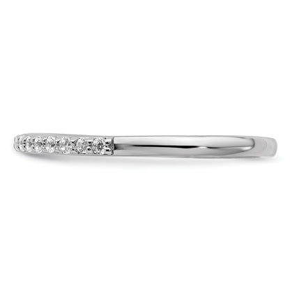 14K Weißgold 1/5 Karat Diamant Komplett Ehering Ring