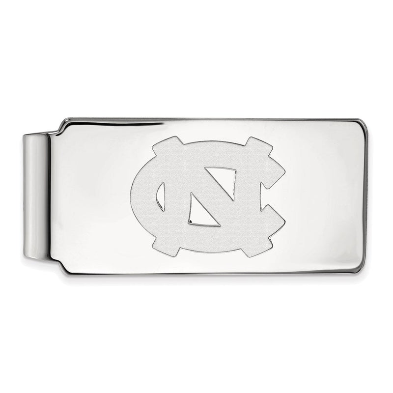 10K Weißgold Logoart University Of North Carolina N-c Geldklammer