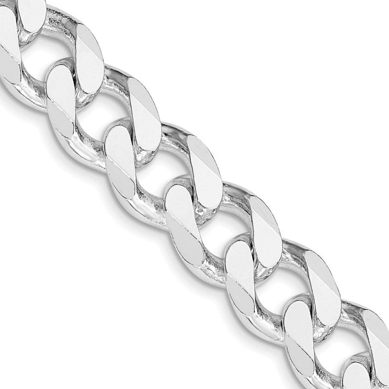 Sterlingsilber Rhodiniert 13mm Panzer 28 Zoll Kette