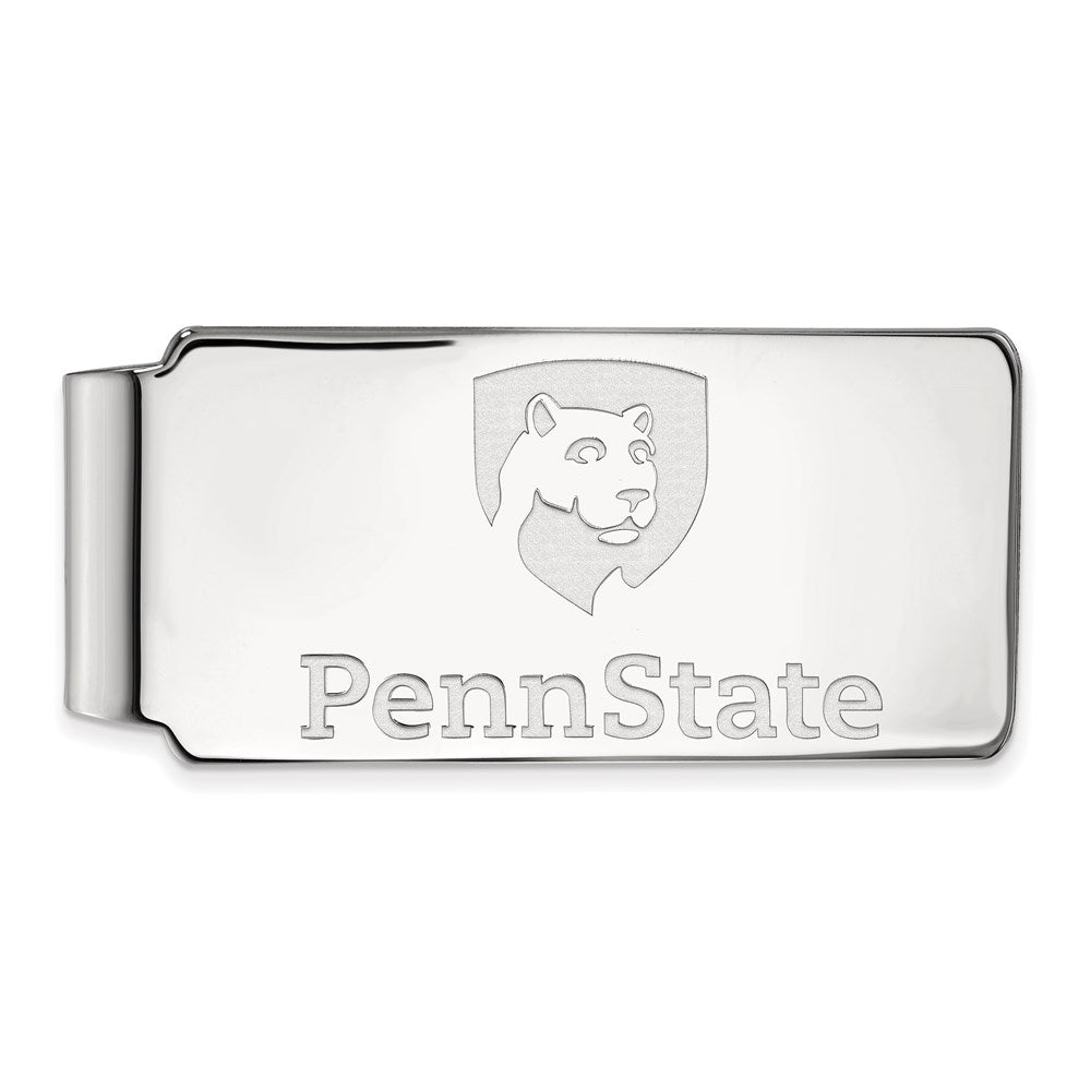 10K Weißgold Logoart Penn State University Geldklammer