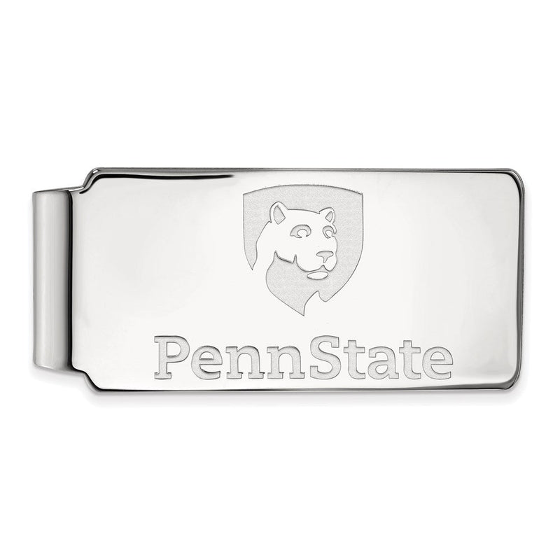 10K Weißgold Logoart Penn State University Geldklammer