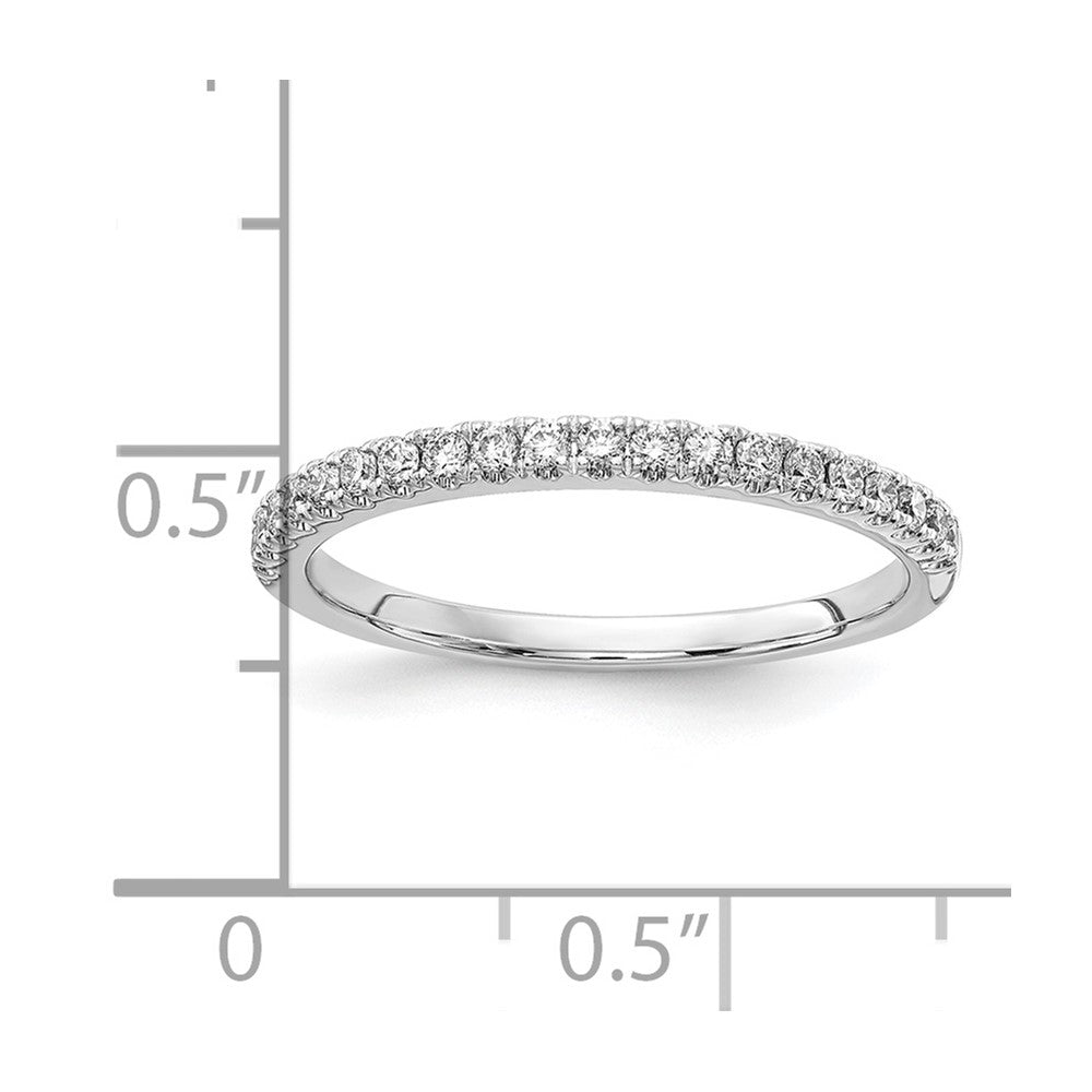 14K Weißgold 1/4 Karat Im Labor Gezüchtet Diamant Vs/si+ G+ Komplett Ehering Ring