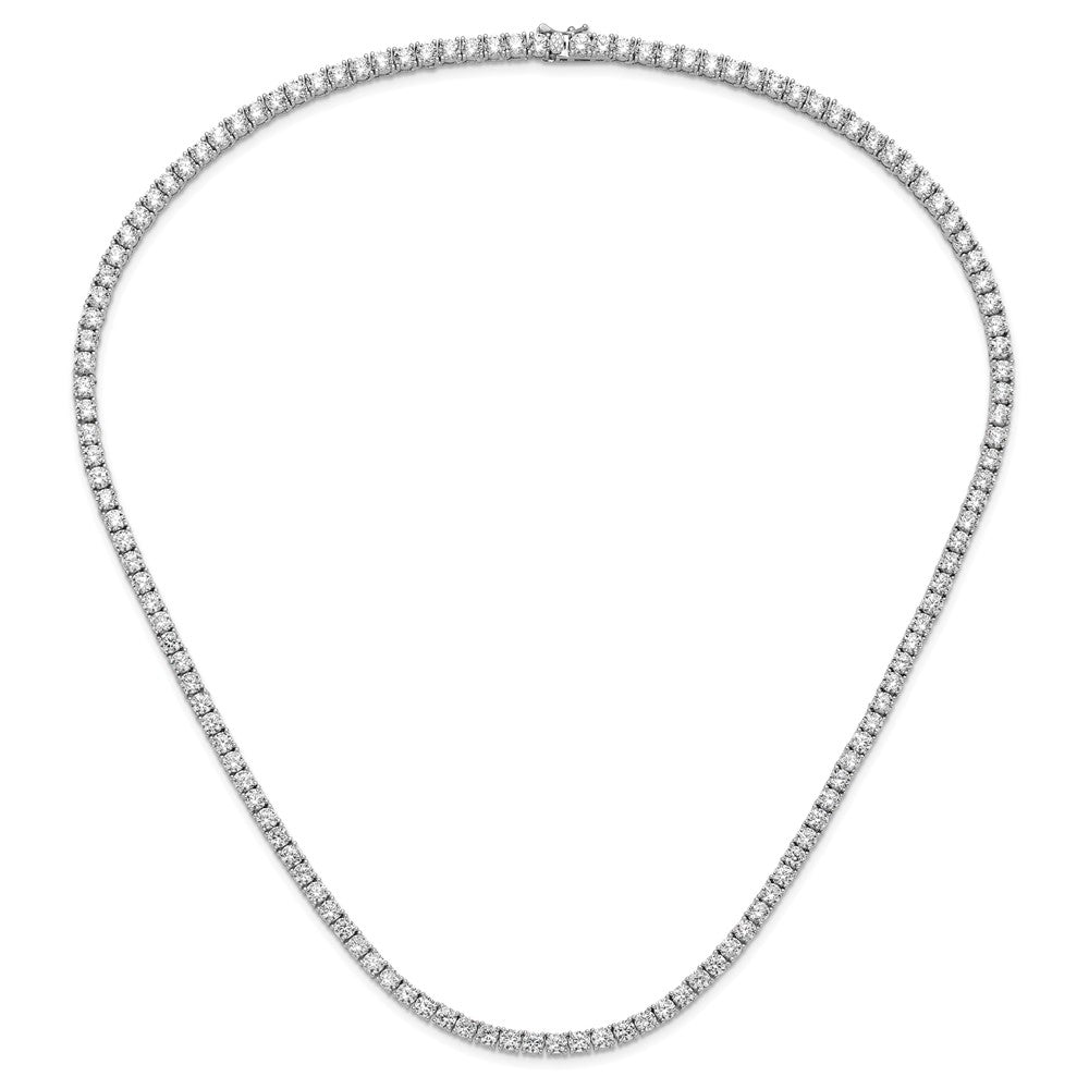 Sterlingsilber Rhodiniert 4mm Zirkonia 22 Zoll Tennis Halskette