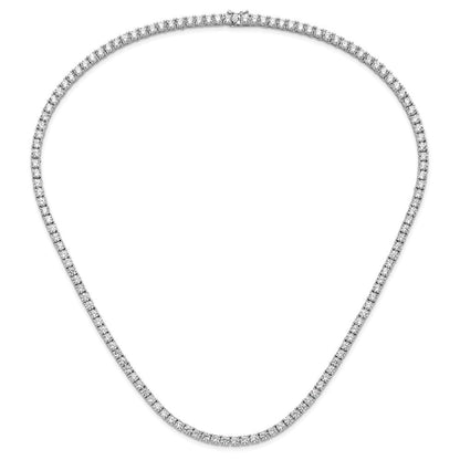 Sterlingsilber Rhodiniert 4mm Zirkonia 22 Zoll Tennis Halskette