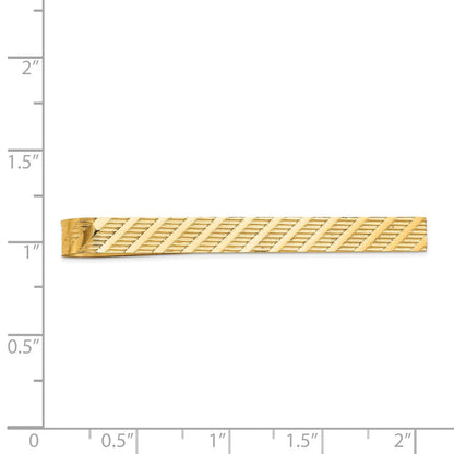 14K Gelbgold Herren Strukturiert Krawatten Stab