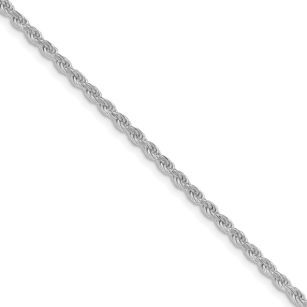 Sterlingsilber Rhodiniert 2.25mm Diamantiert Kordel Kette ( Spoo Halskette