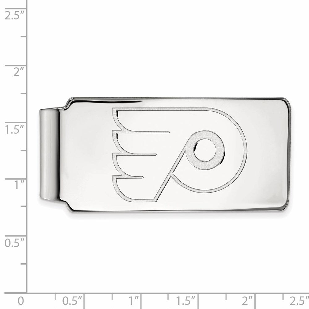 14K Weißgold Nhl Logoart Philadelphia Flyers Geldklammer