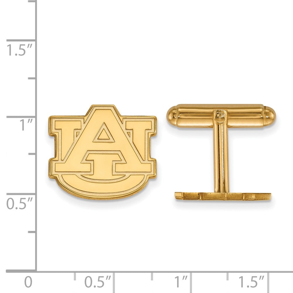 14K Gelbgold Gold Logoart Auburn University Manschette Knöpfe
