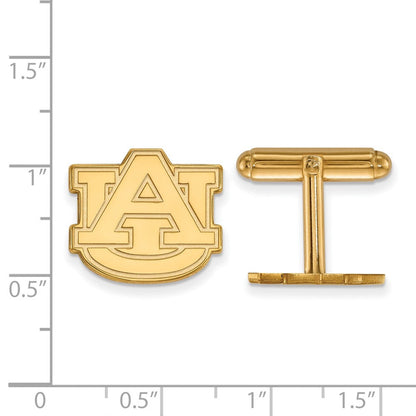 14K Gelbgold Gold Logoart Auburn University Manschette Knöpfe