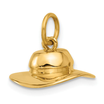 14K Gelbgold Sonnenhut-Charm