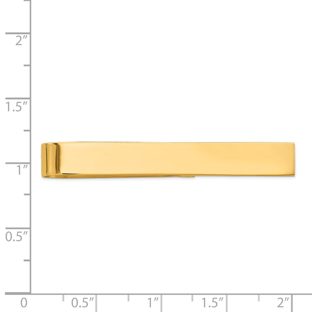 14K Gelbgold Herren Poliert Krawatten Stab