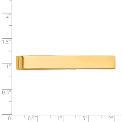 14K Gelbgold Herren Poliert Krawatten Stab