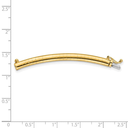 10K Gelbgold 4mm Omega Verlängerung For 2 Zoll Halskette