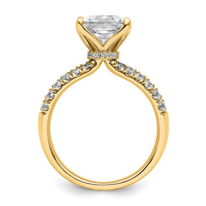 True Origin 14K Gelbgold 2,625 ct. Labor Gezüchteter Diamant VS+ F+ Kompletter Princess-Verlobungsring