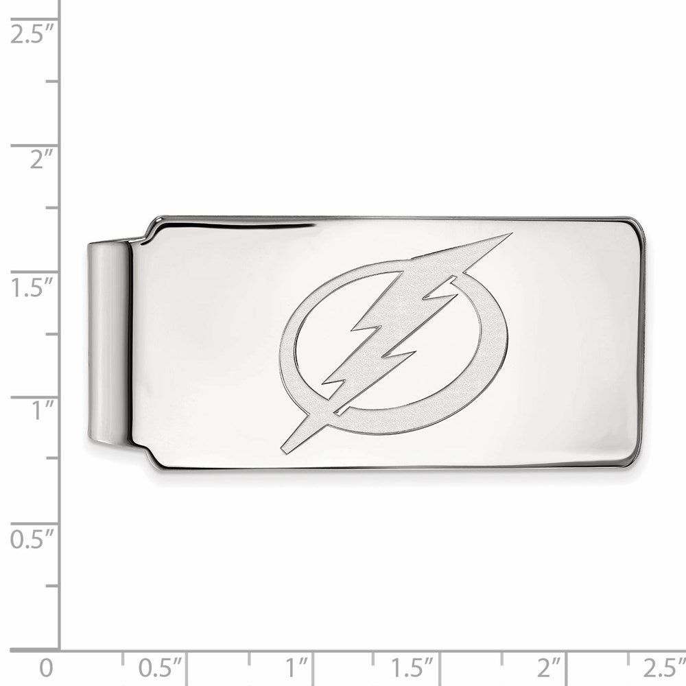 10K Weißgold Nhl Logoart Tampa Bay Blitz Geldklammer