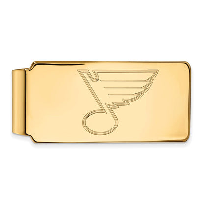 10K Gelbgold Gold Nhl Logoart St. Louis Blues Geldklammer