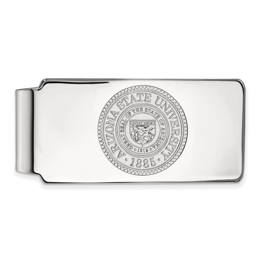 14K Weißgold Logoart Arizona State University Wappen Geldklammer