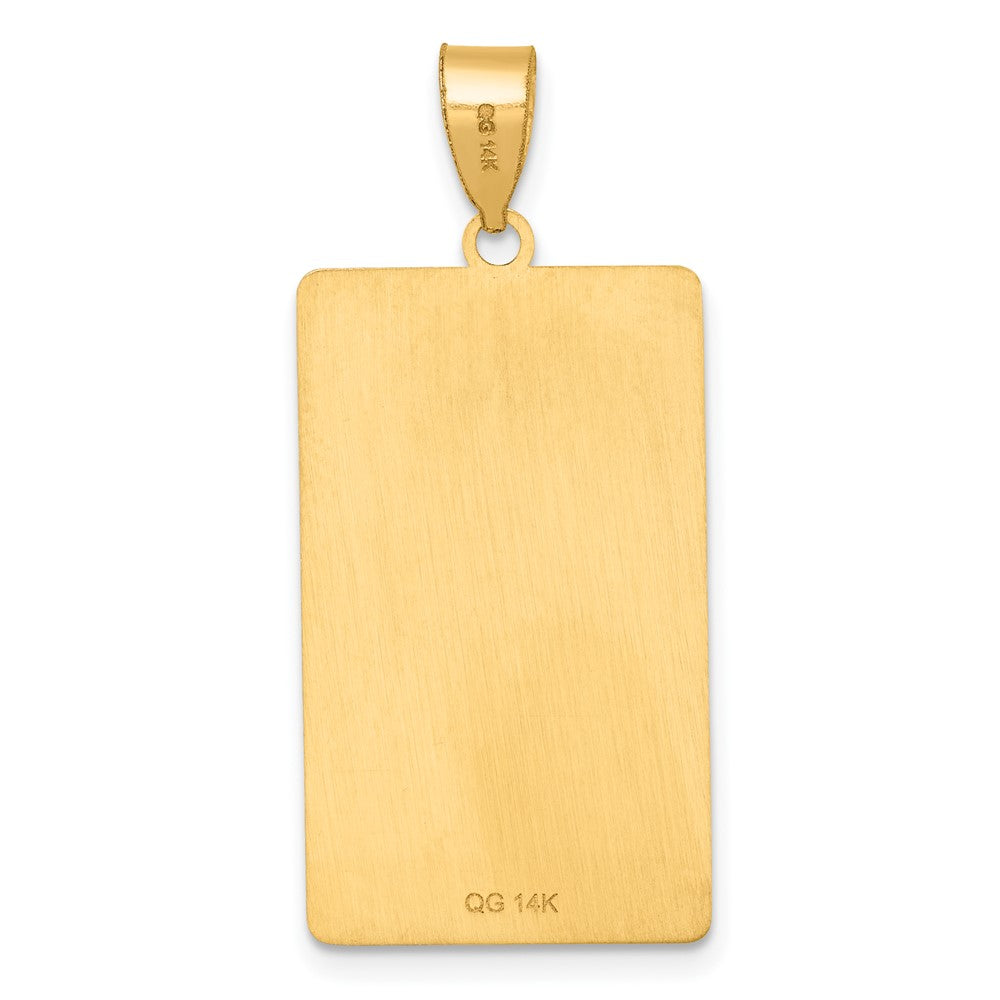 14K Gelbgold The Fool Tarot Card Anhänger