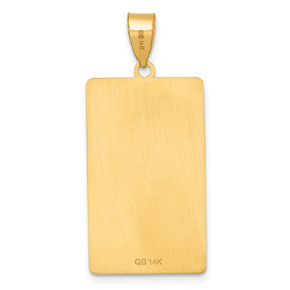 14K Gelbgold The Fool Tarot Card Anhänger