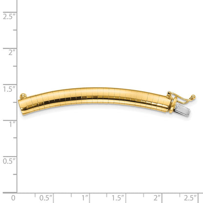 10K Gelbgold 6mm Omega Verlängerung For 2 Zoll Halskette