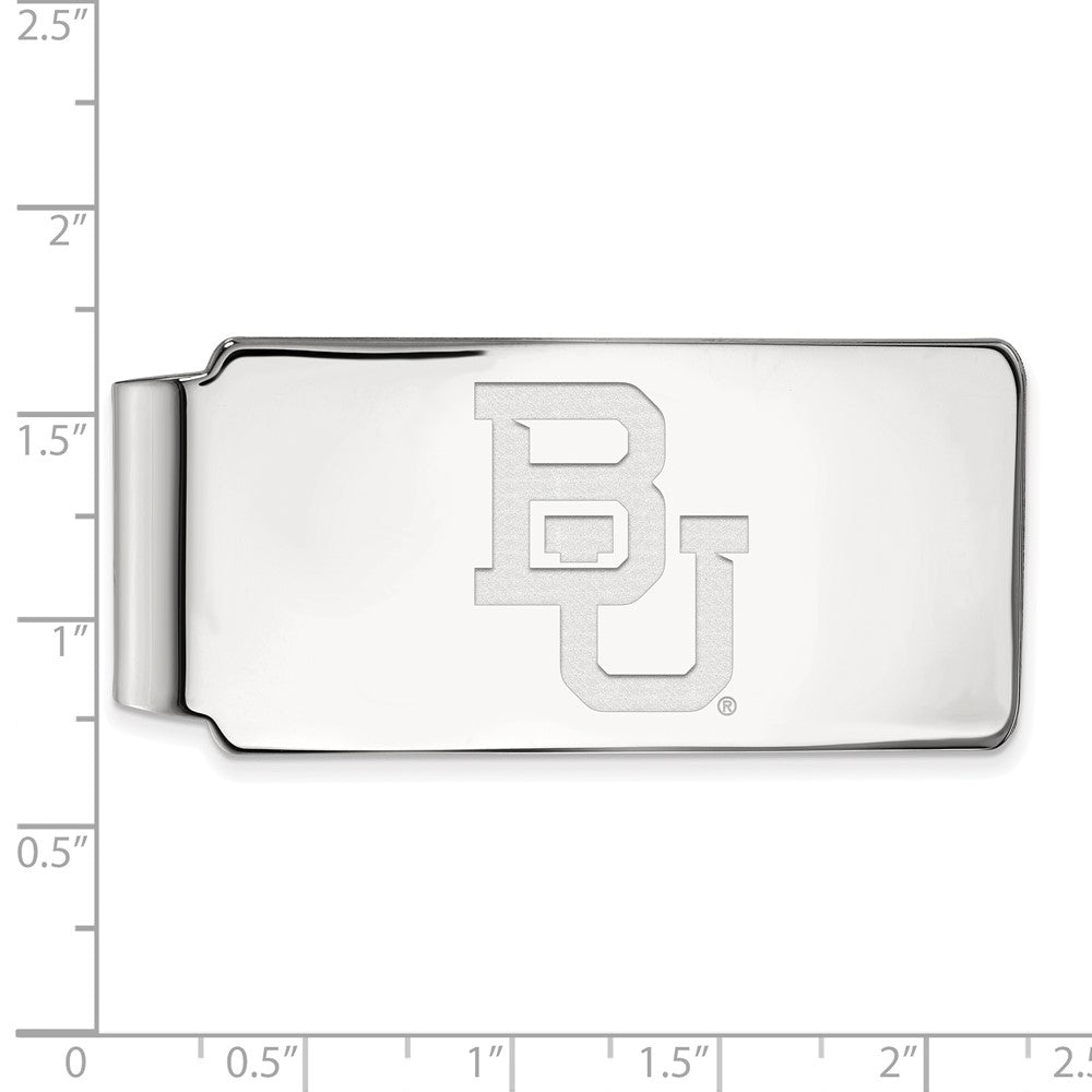 10K Weißgold Logoart Baylor University Bears Geldklammer