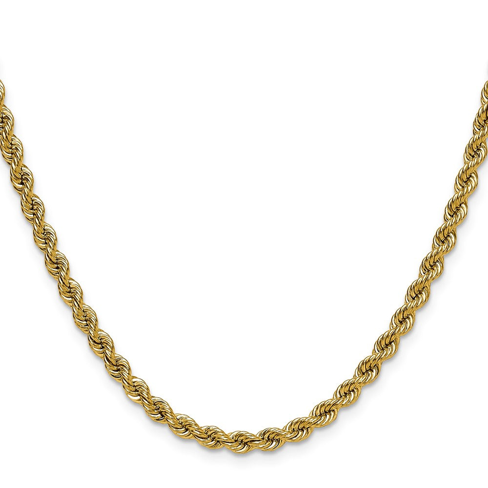14K Gelbgold 4.2mm Normal Kordel Halskette