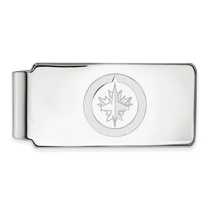 14K Weißgold Nhl Logoart Winnipeg Jets Geldklammer