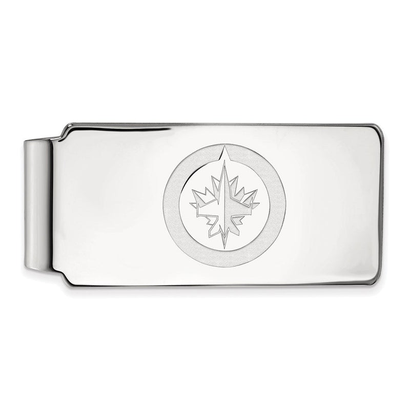 14K Weißgold Nhl Logoart Winnipeg Jets Geldklammer