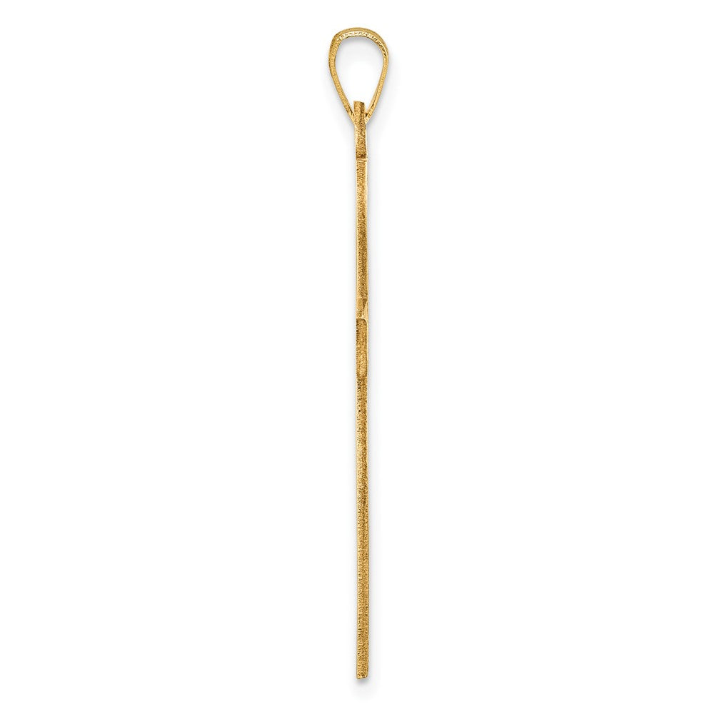 14K Gelbgold Kreuz Anhänger