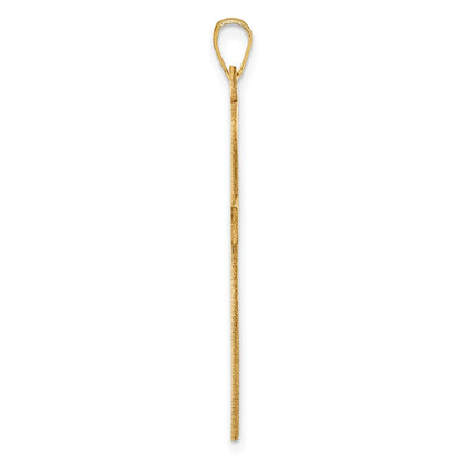 14K Gelbgold Kreuz Anhänger
