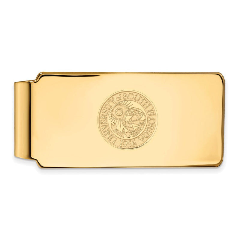14K Gelbgold Gold Logoart University Of South Florida Wappen Geldklammer