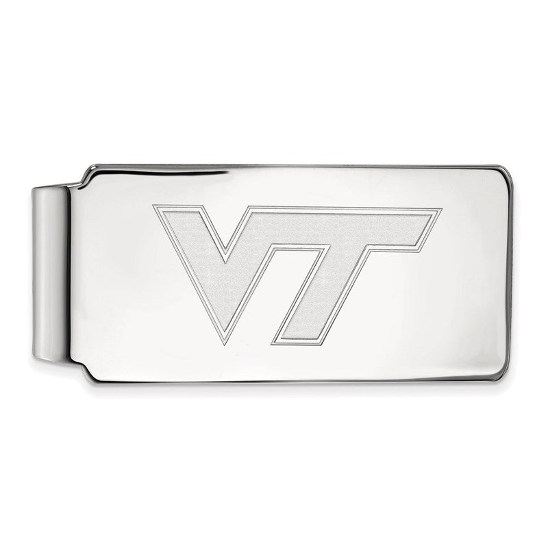 10K Weißgold Logoart Virginia Tech V-t Geldklammer