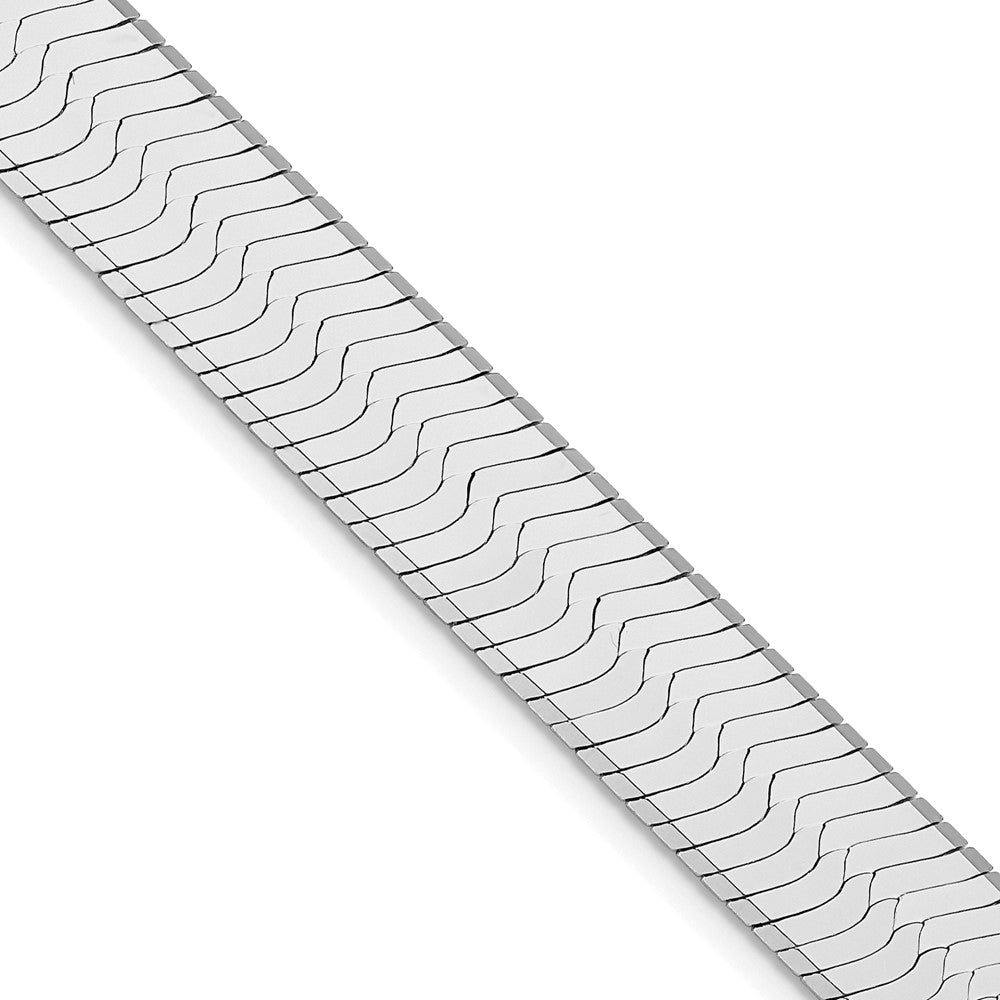 Sterlingsilber Rhodiniert 10.5mm Magic Fischgrät Halskette