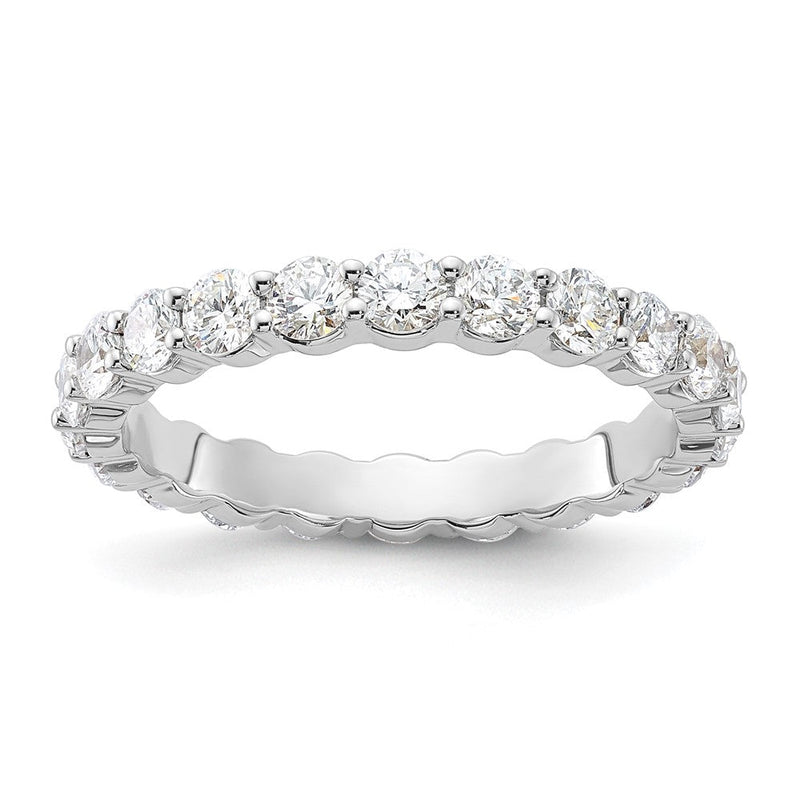 14K Gelbgold 1 1/2 Karat Im Labor Gezüchtet Diamant Vs+ F+ Rund Komplett Kanalfassung Set Größe 7 Memoire Ehering Ring