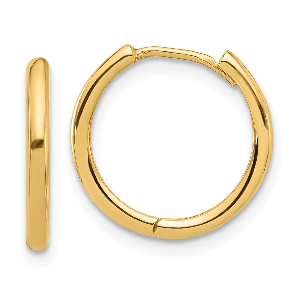14K Gelbgold Poliert Klappbar Creolen