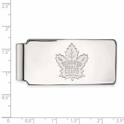 10K Weißgold Nhl Logoart Toronto Maple Leafs Geldklammer