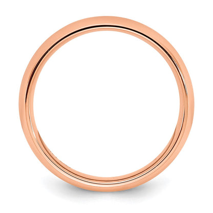 14kr Roségold 3mm Standard Komfort-Passform Ehering Ring