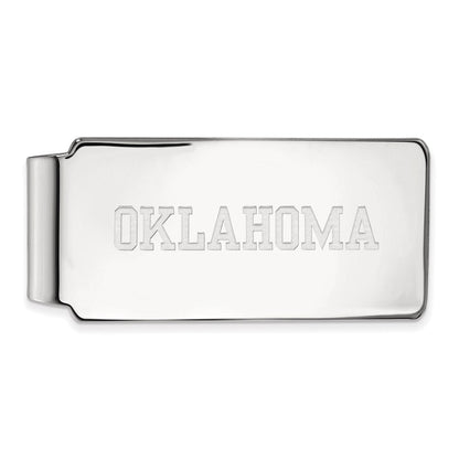 10K Weißgold Logoart University Of Oklahoma Geldklammer