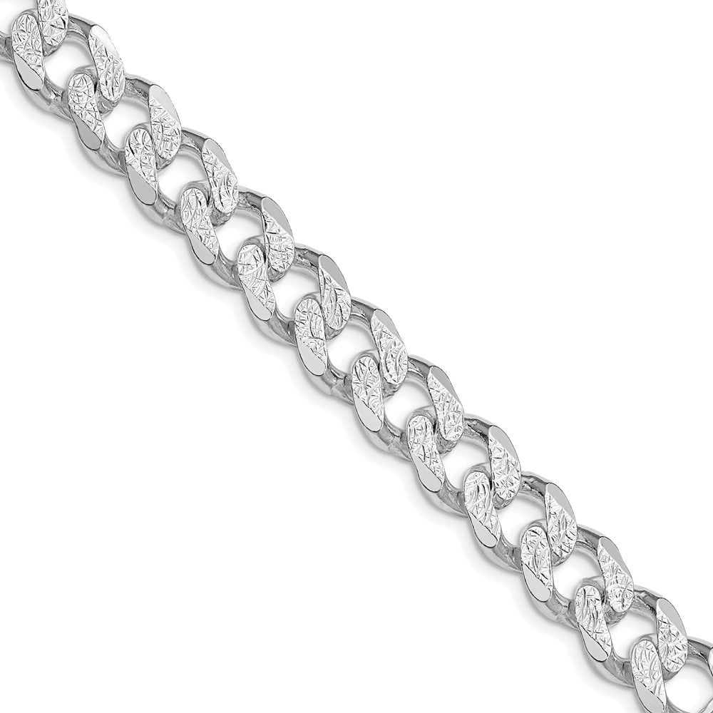 Sterlingsilber Rhodiniert 11.0mm Pavé‚ Panzer 26 Zoll Kette