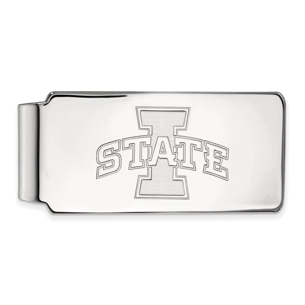 14K Weißgold Logoart Iowa State University Geldklammer